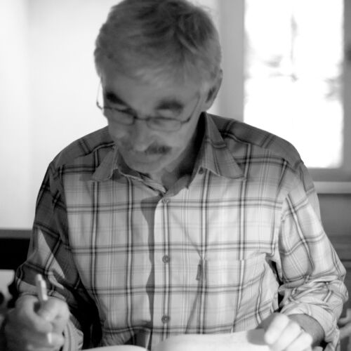 Markus Lehmann in der Wekstatt der Kobesen