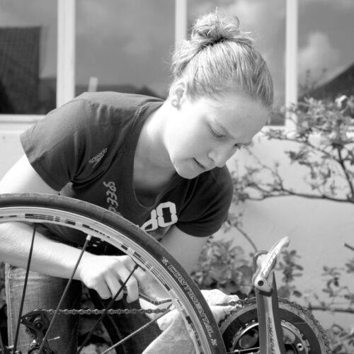 Barbara Scherrer, Triatlon Weltmeisterin und Tochter unseres Vermieter, nahm sich Zeit und gab uns einen Einblick in ihr Leben