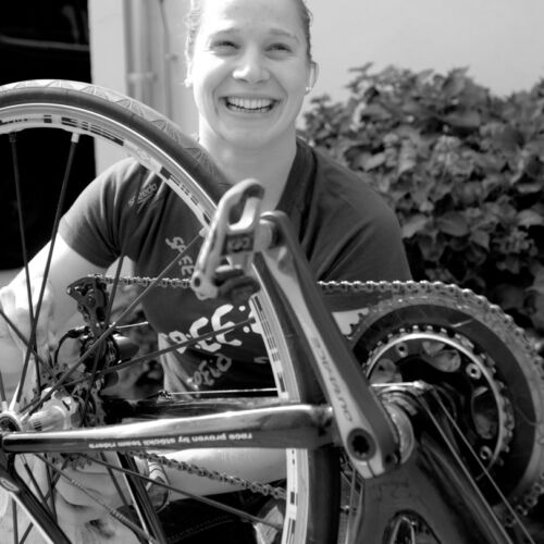 Barbara Scherrer, Triatlon Weltmeisterin und Tochter unseres Vermieter, nahm sich Zeit und gab uns einen Einblick in ihr Leben