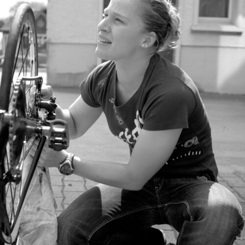 Barbara Scherrer, Triatlon Weltmeisterin und Tochter unseres Vermieter, nahm sich Zeit und gab uns einen Einblick in ihr Leben