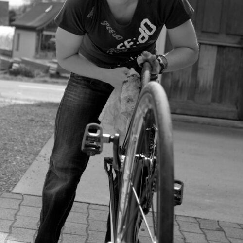 Barbara Scherrer, Triatlon Weltmeisterin und Tochter unseres Vermieter, nahm sich Zeit und gab uns einen Einblick in ihr Leben