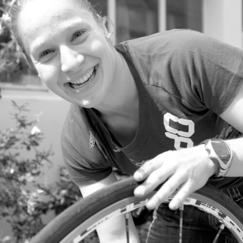 Barbara Scherrer, Triatlon Weltmeisterin und Tochter unseres Vermieter, nahm sich Zeit und gab uns einen Einblick in ihr Leben