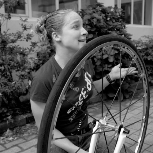 Barbara Scherrer, Triatlon Weltmeisterin und Tochter unseres Vermieter, nahm sich Zeit und gab uns einen Einblick in ihr Leben