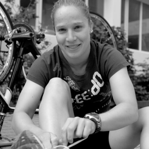 Barbara Scherrer, Triatlon Weltmeisterin und Tochter unseres Vermieter, nahm sich Zeit und gab uns einen Einblick in ihr Leben