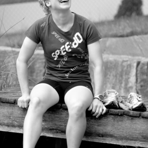 Barbara Scherrer, Triatlon Weltmeisterin und Tochter unseres Vermieter, nahm sich Zeit und gab uns einen Einblick in ihr Leben