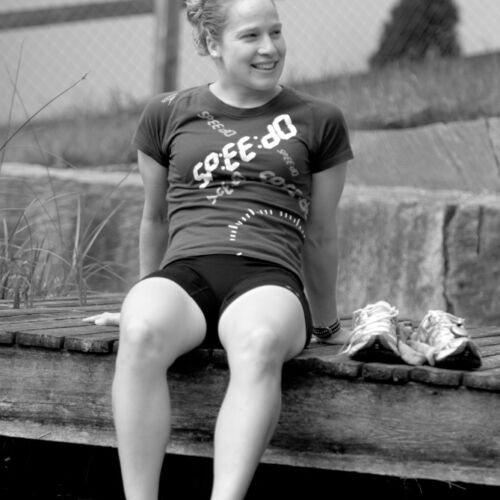 Barbara Scherrer, Triatlon Weltmeisterin und Tochter unseres Vermieter, nahm sich Zeit und gab uns einen Einblick in ihr Leben