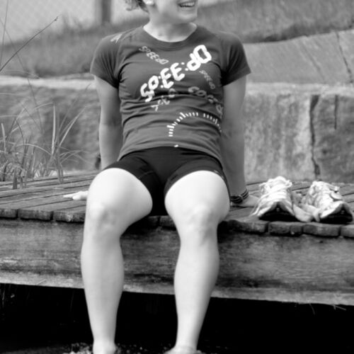 Barbara Scherrer, Triatlon Weltmeisterin und Tochter unseres Vermieter, nahm sich Zeit und gab uns einen Einblick in ihr Leben