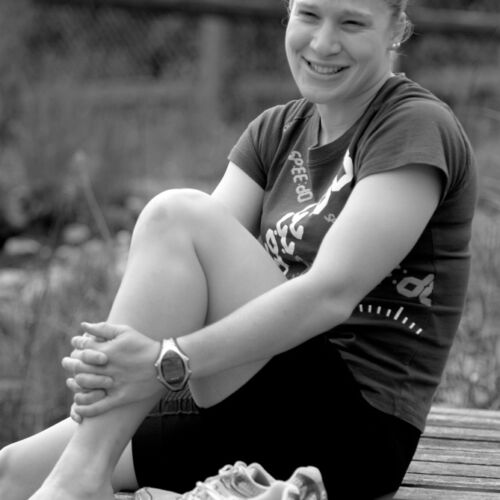 Barbara Scherrer, Triatlon Weltmeisterin und Tochter unseres Vermieter, nahm sich Zeit und gab uns einen Einblick in ihr Leben