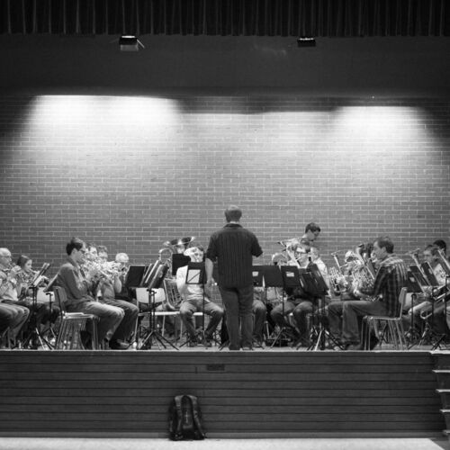 Probe des Musikvereines Niederhelfenschwil.