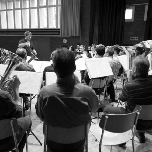 Probe des Musikvereines Niederhelfenschwil.