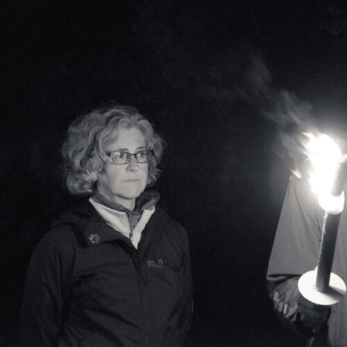 Eine Nachtwanderung war dieses Jahr die mutige Unternehmung der Bibliothek. Das Fotografieren war deshalb nicht ganz einfach.
