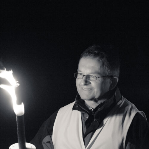 Eine Nachtwanderung war dieses Jahr die mutige Unternehmung der Bibliothek. Das Fotografieren war deshalb nicht ganz einfach.