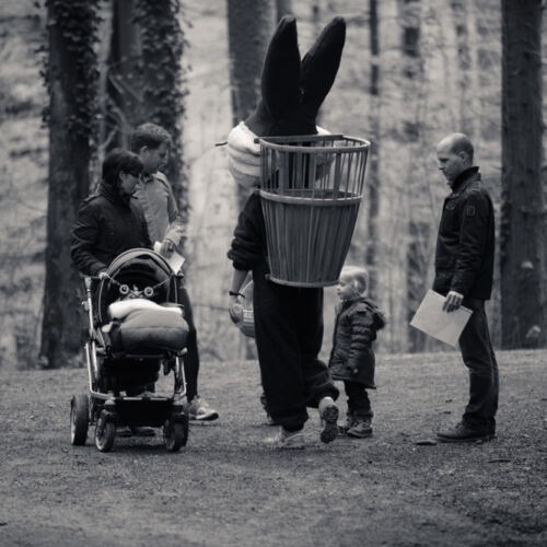 Der Osterhasen OL wie jedes Jahr ein Ereignis der drei Dörfer. Dieses Jahr bei sehr gutem Wetter.