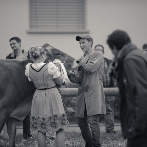 Schon mehrfach war ich an der Braunviehschau. Nicht nur die Kühe sind dort spannende Objekte.